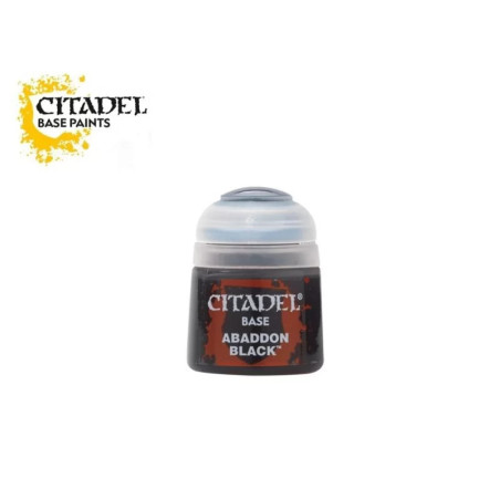 Citadel Colour Base Paint Abaddon Black 12ml