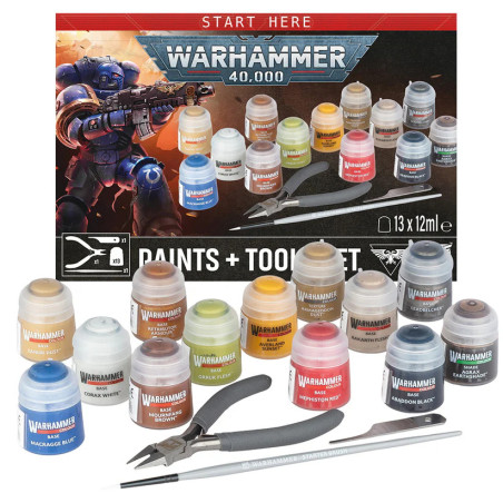 Warhammer 40k Paints and Tools Set