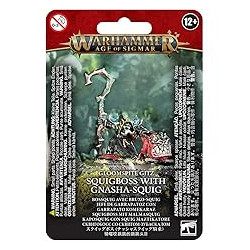 Warhammer Age of Stigmar Gloomspite Gitz Squigboss with Gnasha-Squig
